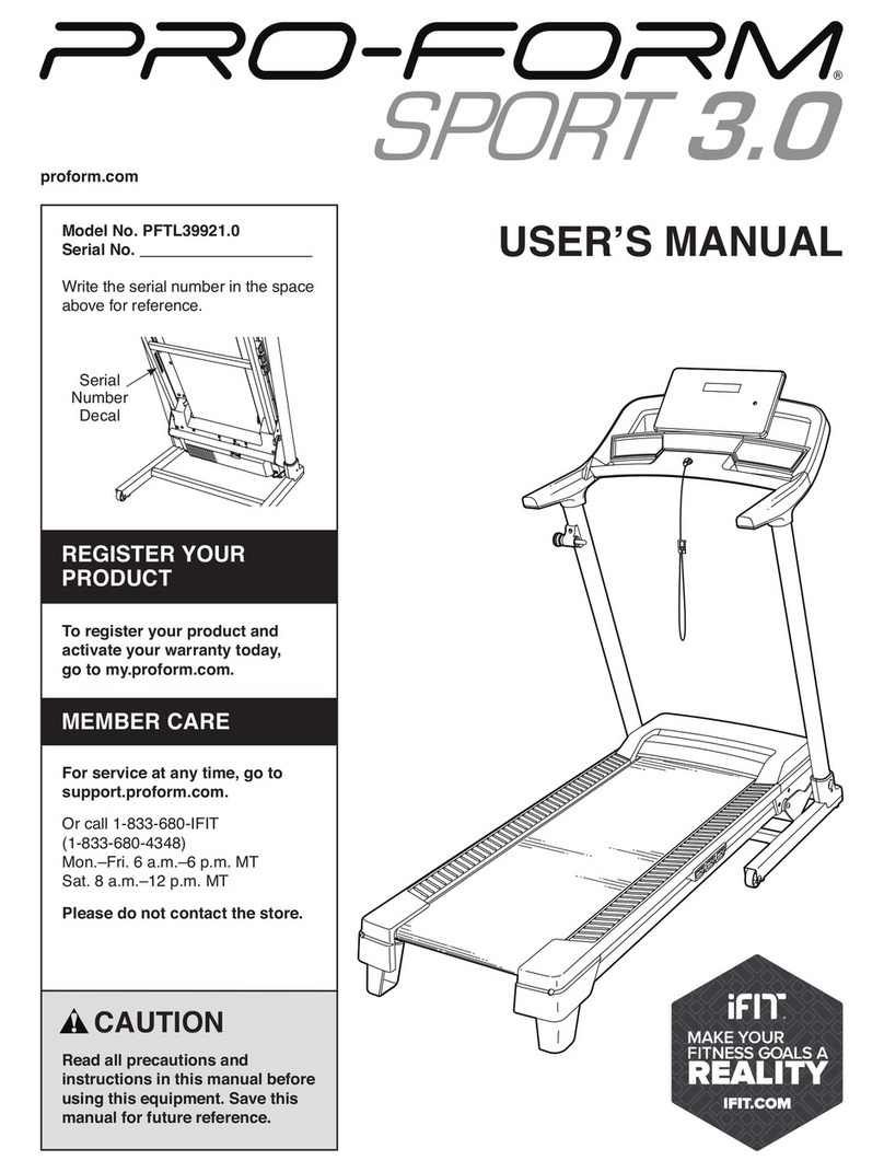 Pro-Form PFTL39921.0 User