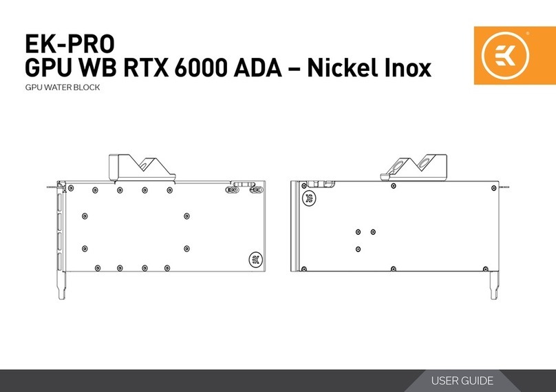 ekwb EK-PRO GPU WB RTX 6000 ADA Nickel Inox User manual