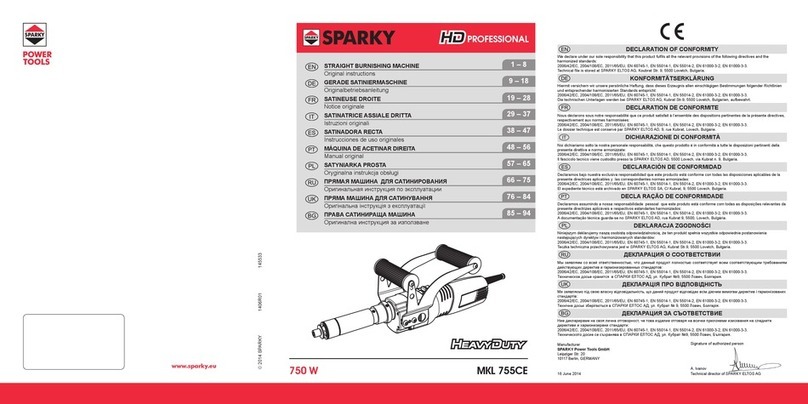 Sparky Group HEAVYDUTY MKL 755CE User manual