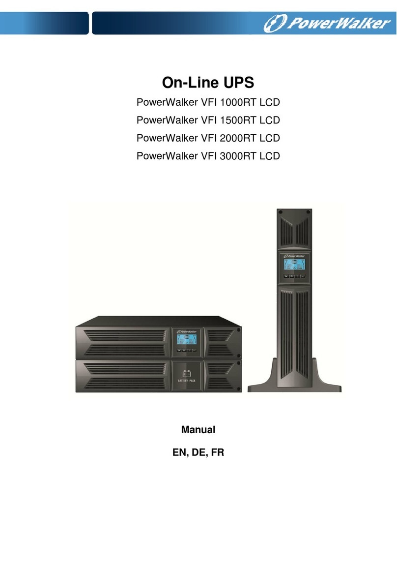 PowerWalker VFI 1000RT LCD User manual