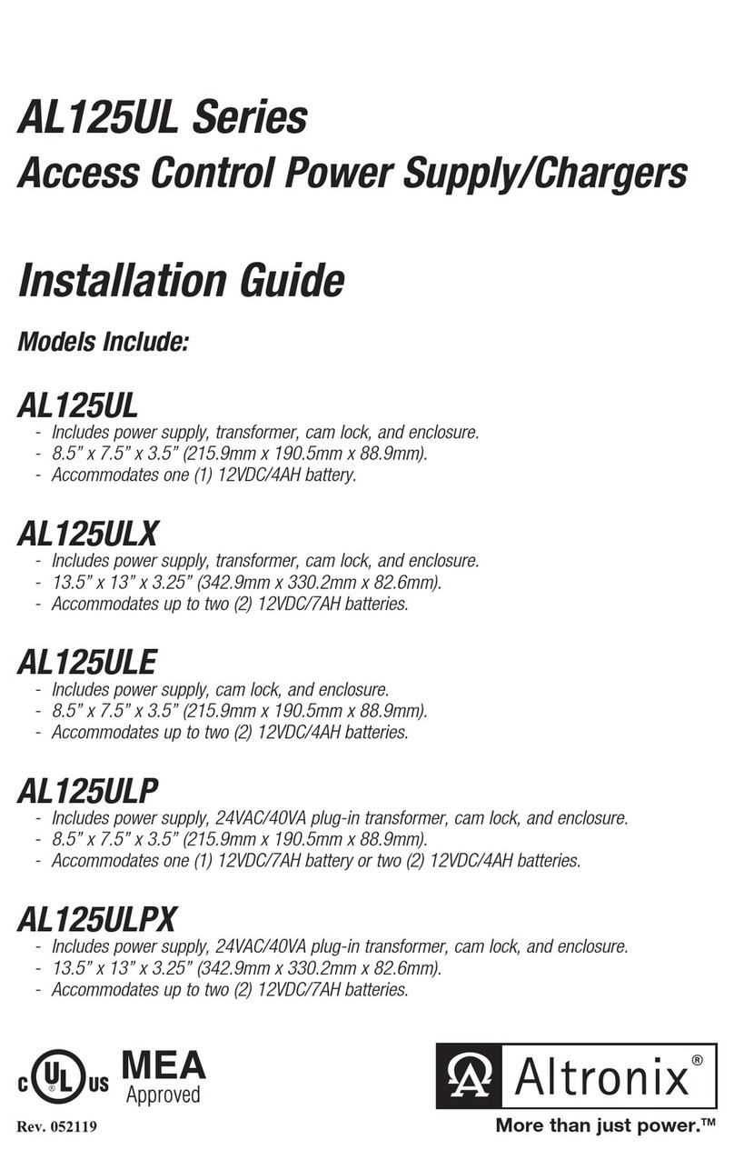 Altronix AL125ULPX User manual
