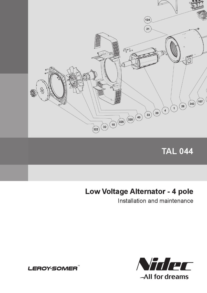 Nidec Leroy-Somer TAL 044 Installation and Maintenance