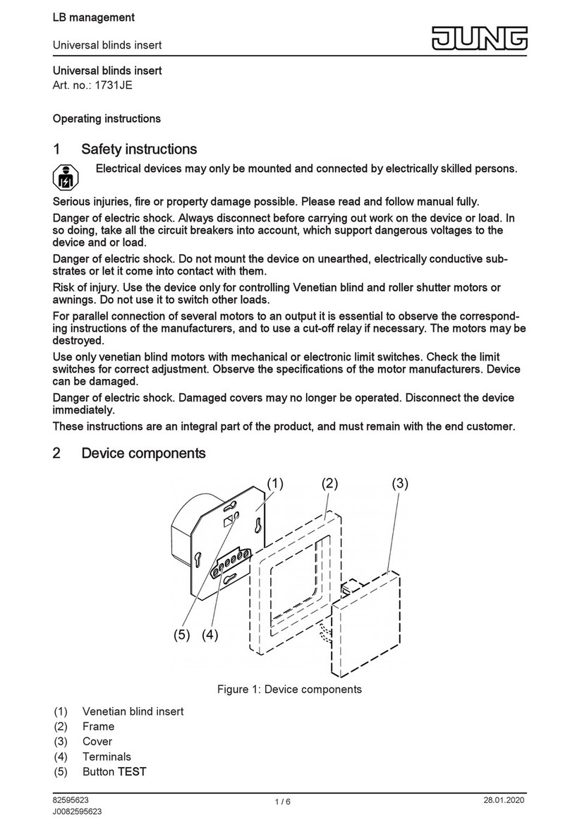 Jung 1731JE User manual