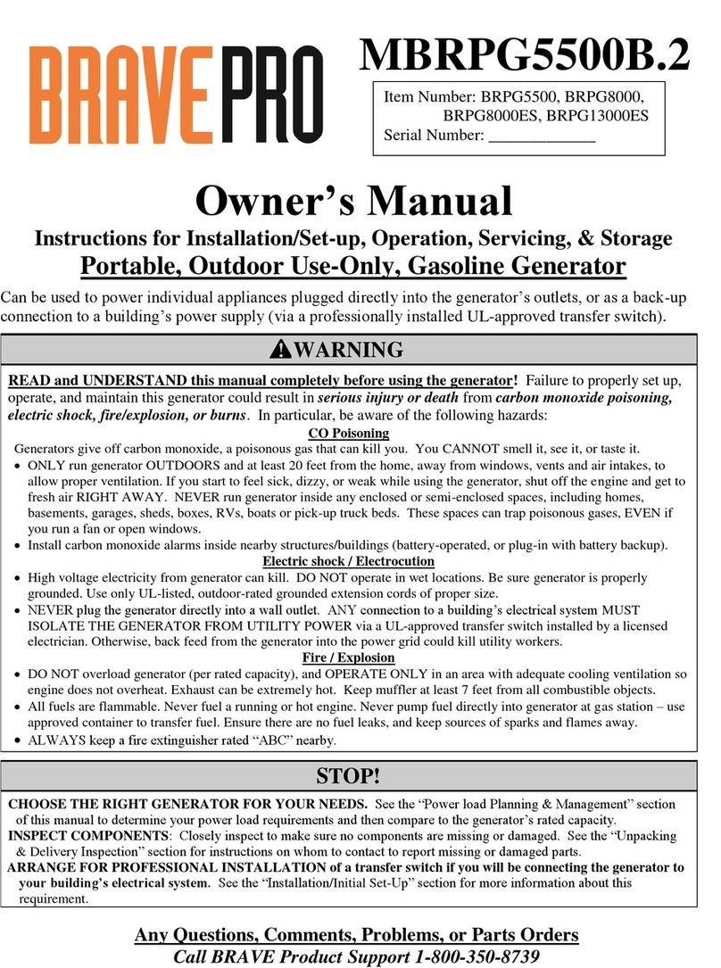 Brave MBRPG5500B.2 User manual
