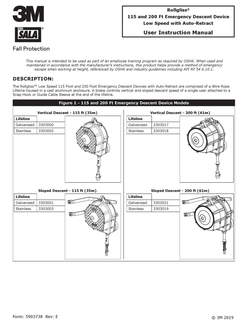 3M DBI SALA Rollgliss 115 Ft Operator's manual