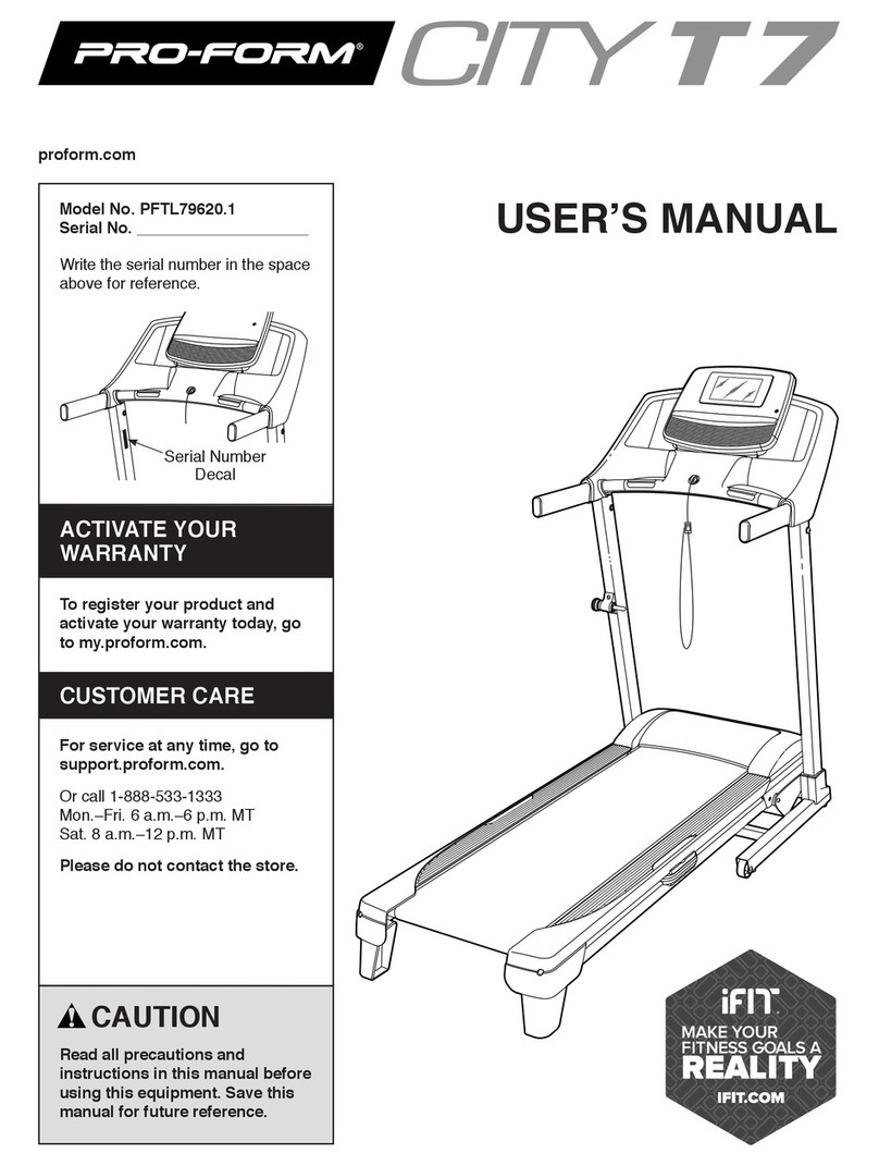 Pro-Form CITY T7 User manual