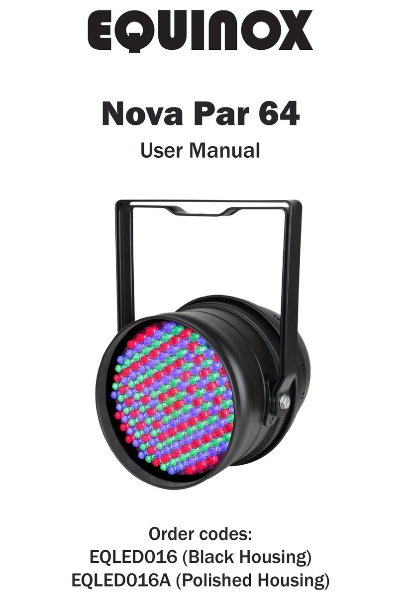 Equinox Systems Nova Par 64 User manual