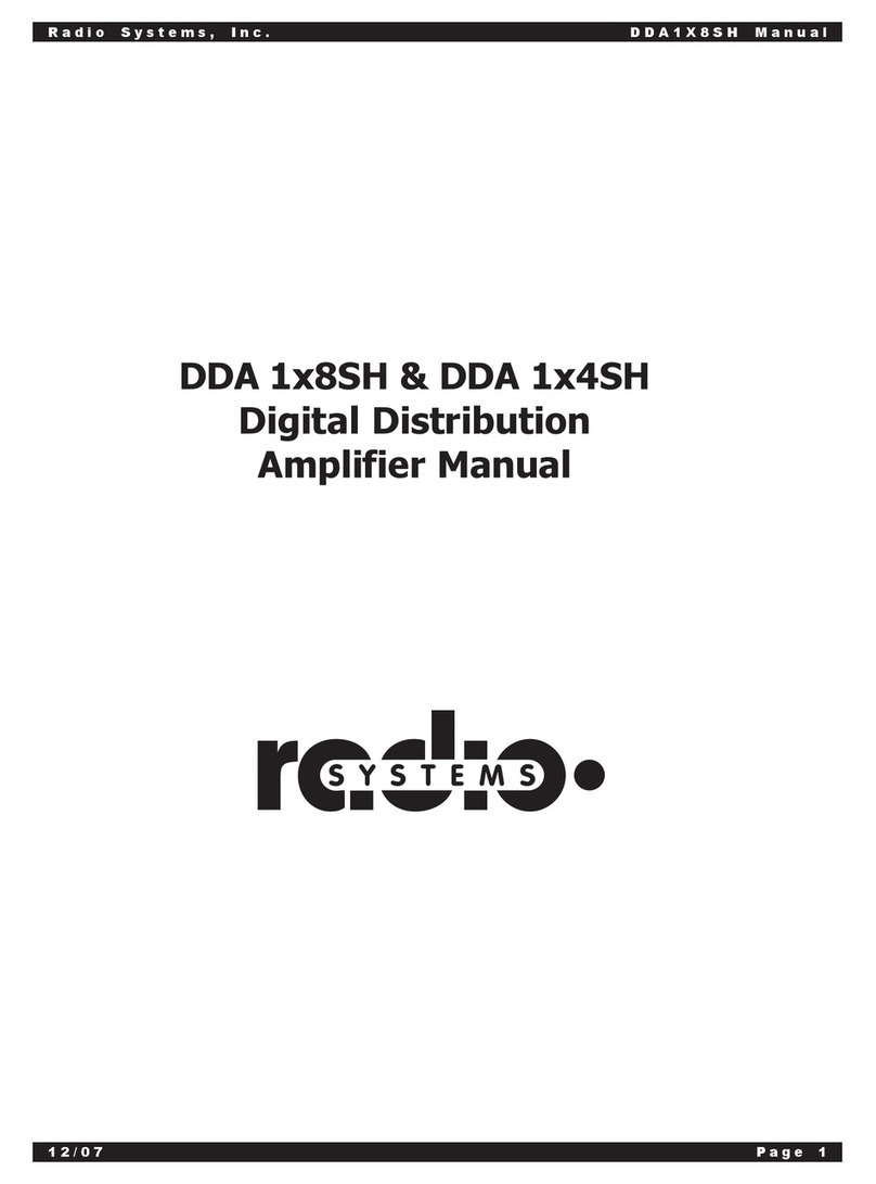 Radio Systems DDA 1x4SH User manual