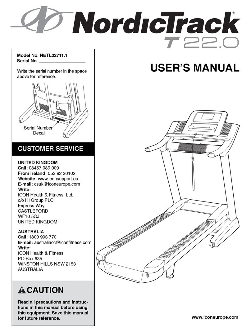 NordicTrack T 22.0 user manual