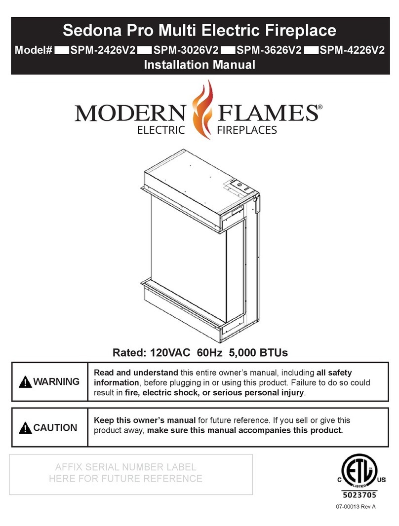 Modern Flames SPM-2426V2 installation manual Modern Flames SPM-2426V2 installation manual
