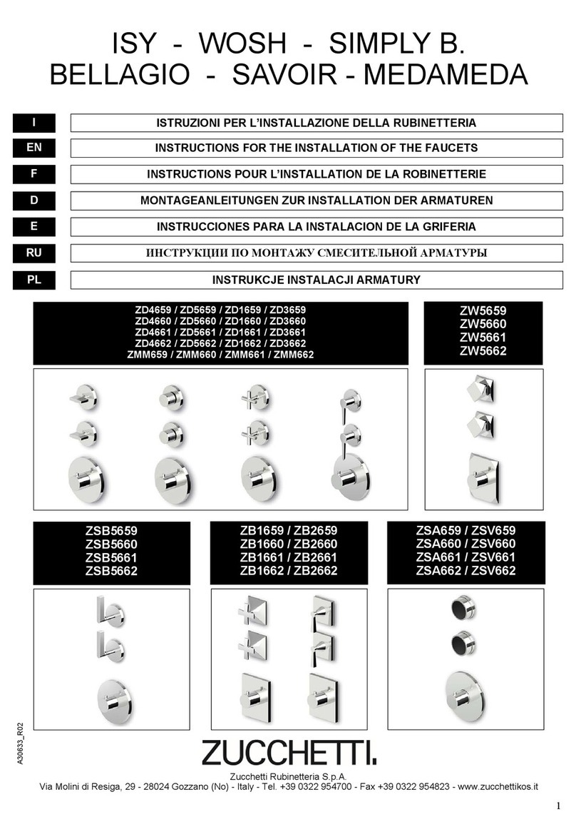 ZUCCHETTI ISY Parts list manual