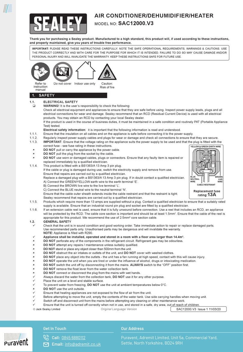 Sealey SAC12000.V3 User manual Sealey SAC12000.V3 User manual