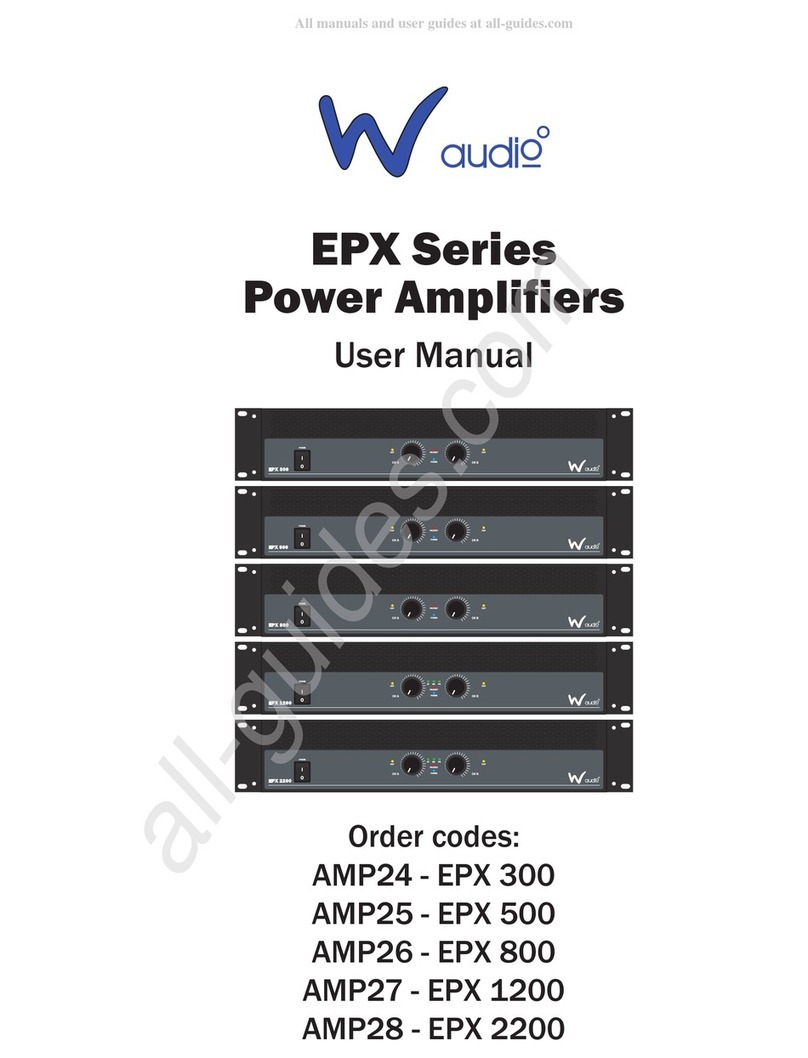 Waudio EPX Series user manual