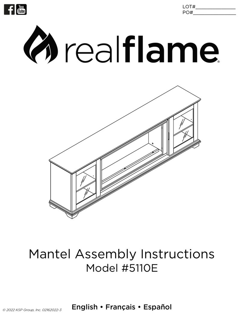 RealFlame Benjamin 5110E User manual