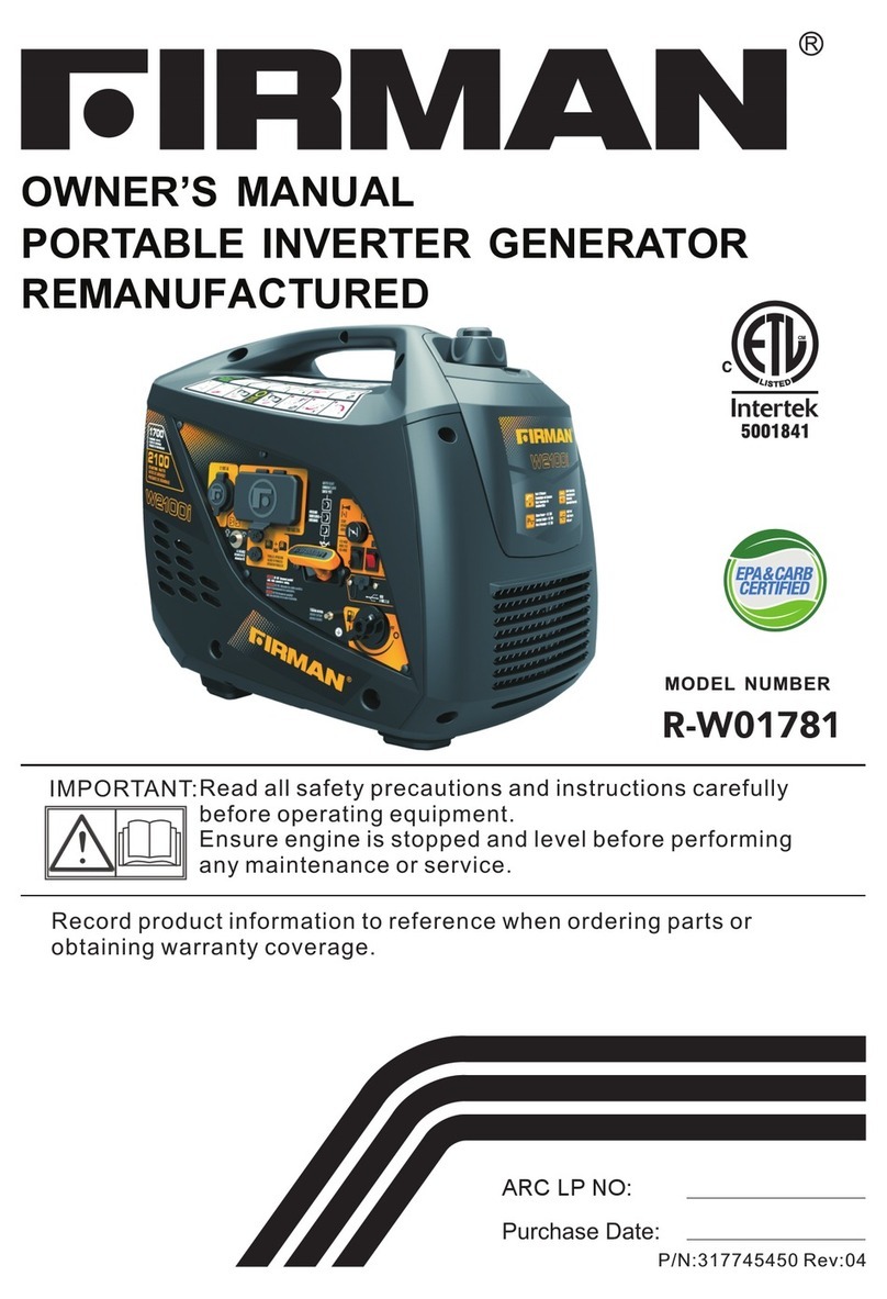 Firman R-W01781 User manual
