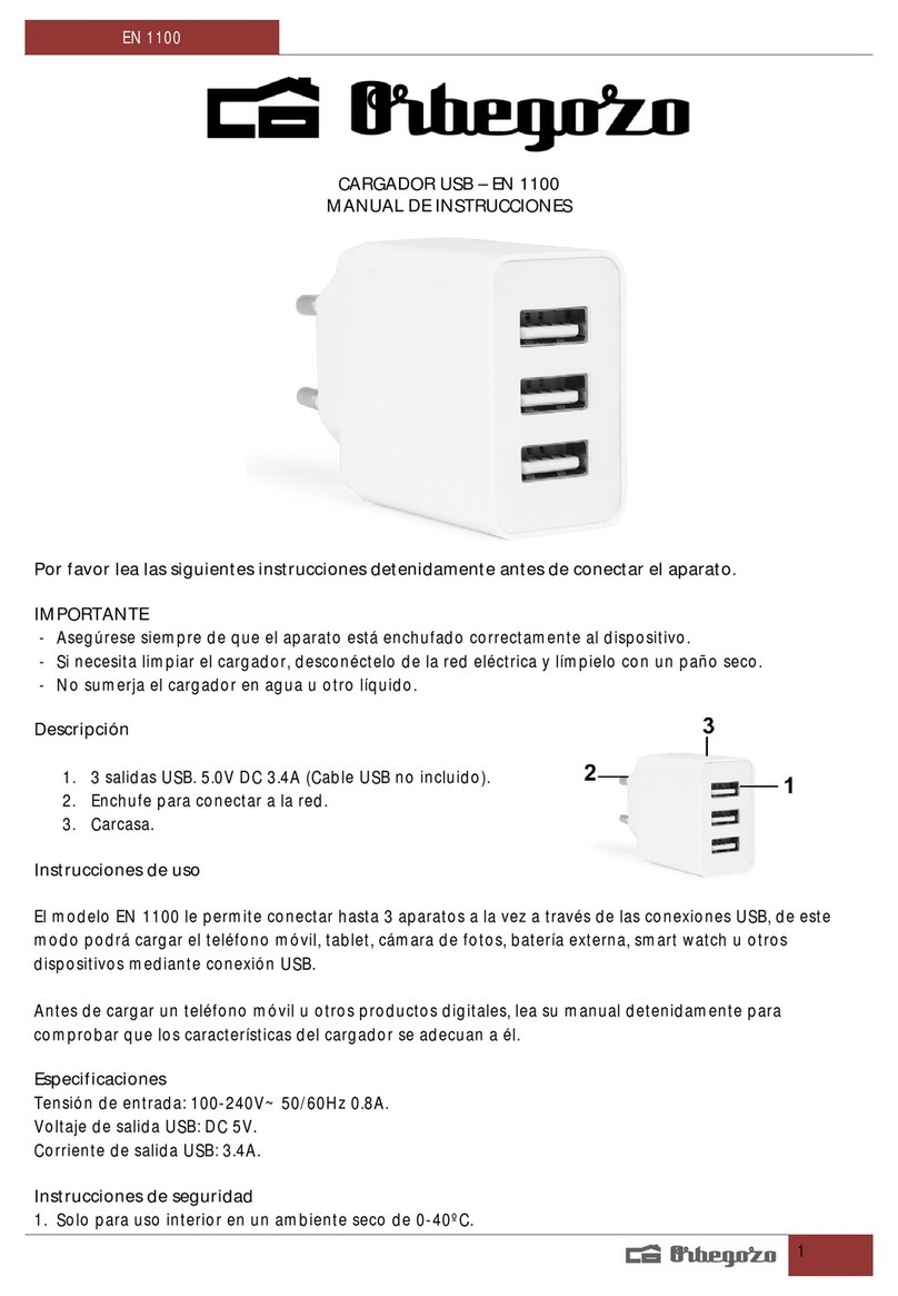 Orbegozo EN 1100 instruction manual