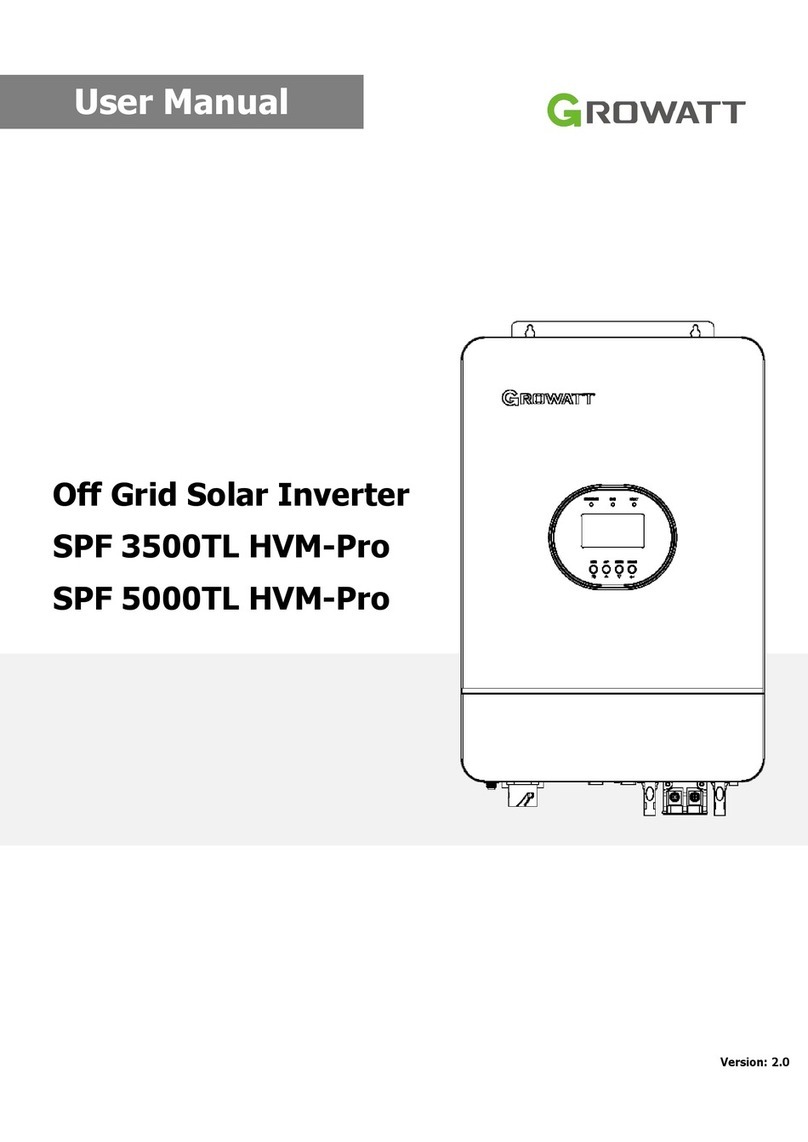 Growatt SPF 3500TL HVM-Pro User manual