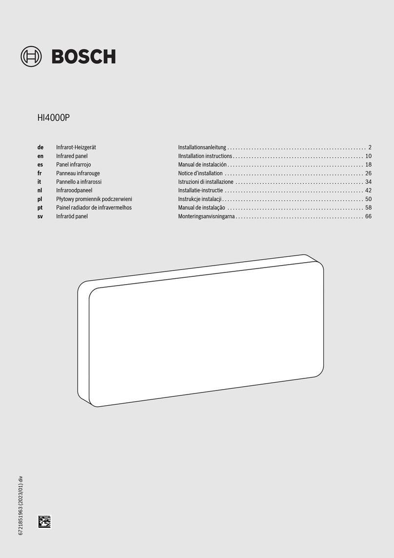 Bosch HI4000P installation instructions