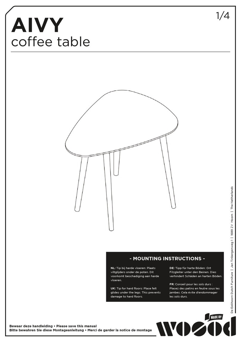 Woood AIVY Mounting instructions Woood AIVY Mounting instructions