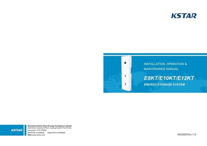 KStar E8KT Installation, operation & maintenance manual