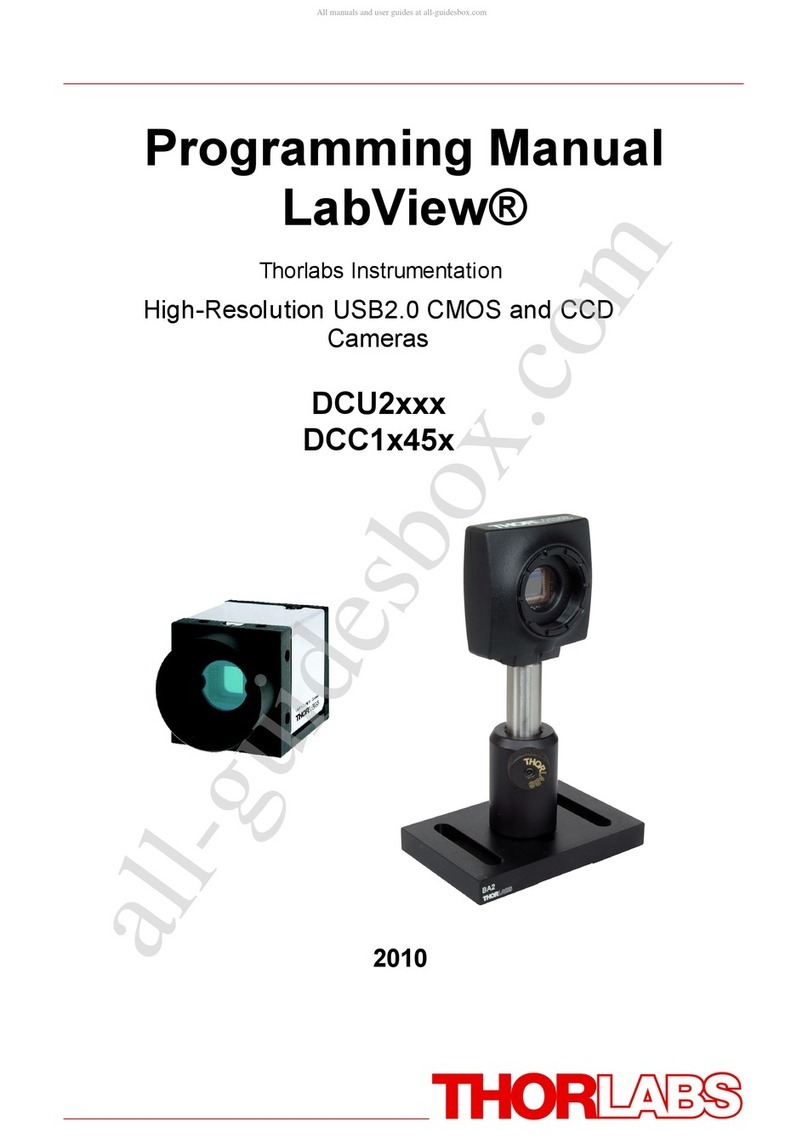 THORLABS LabView DCU2 Series Programming manual