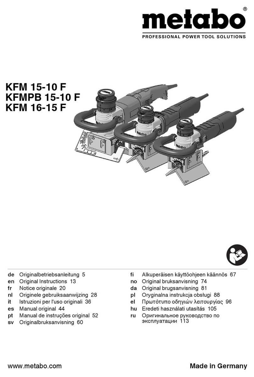 Metabo KFM 15-10 F User manual