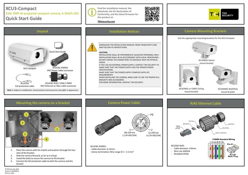 TKH security SIQURA XCU3 Series User manual
