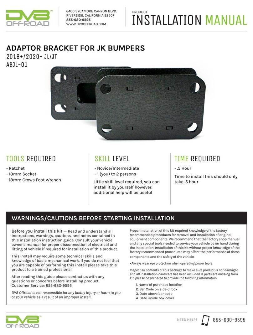 DV8 OFFROAD ABJL-01 User manual