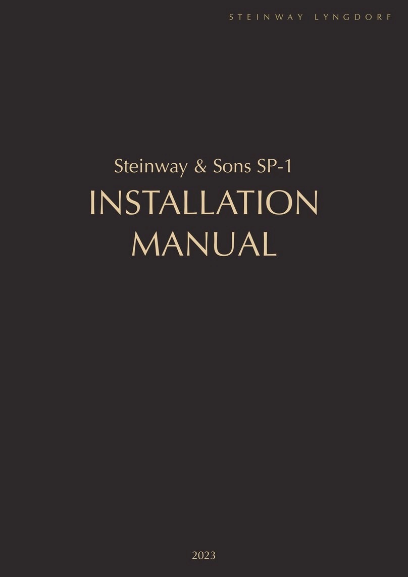 STEINWAY LYNGDORF SP-1 User manual