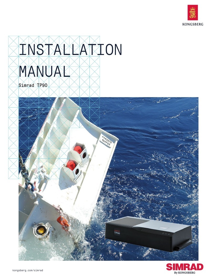 Kongsberg SIMRAD TP90 installation manual