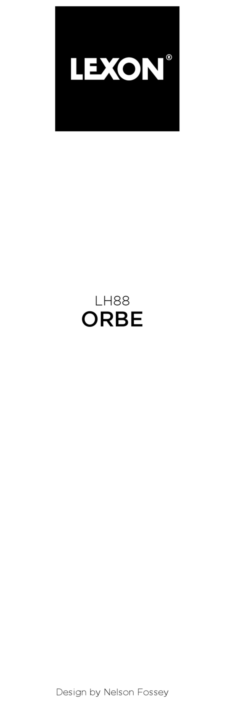 Lexon Nelson Fossey Various ORBE User manual