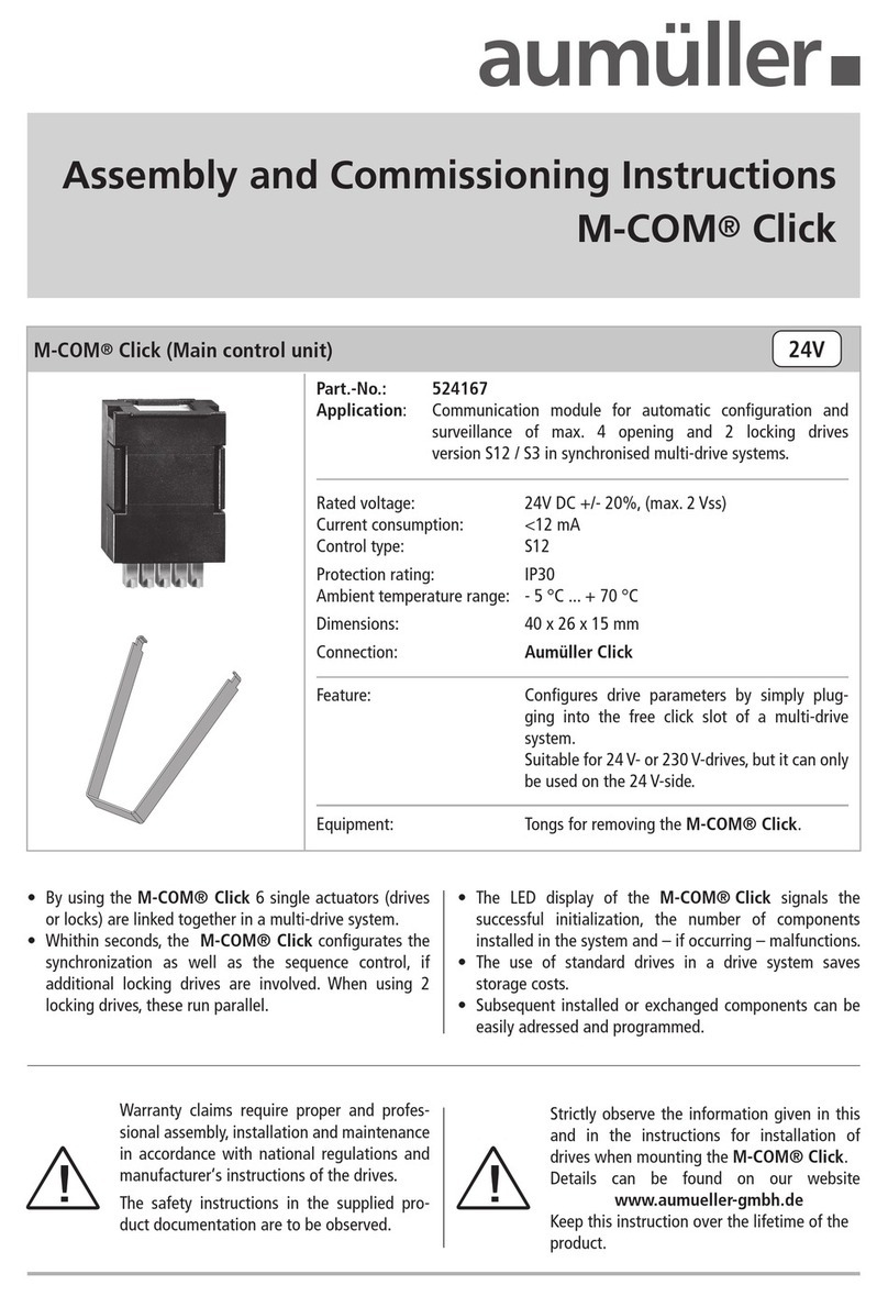 Aumuller M-COM Click Training manual