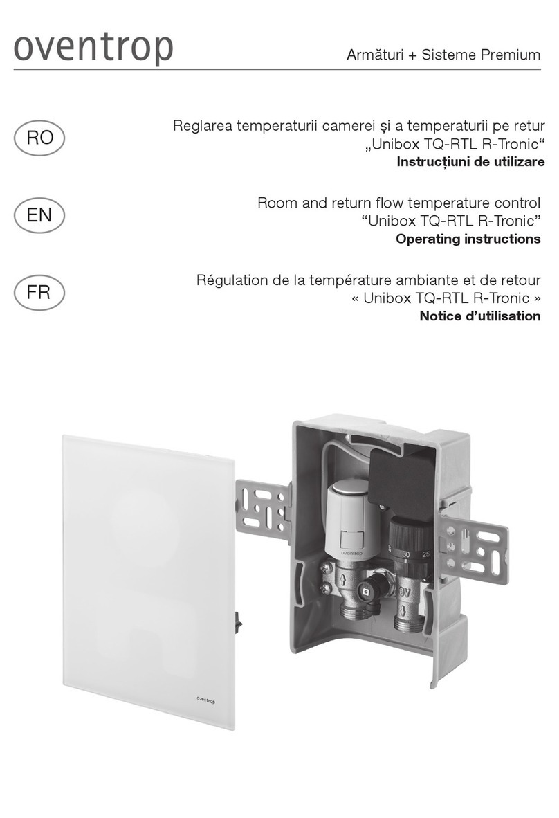 oventrop Unibox TQ-RTL R-Tronic operating instructions