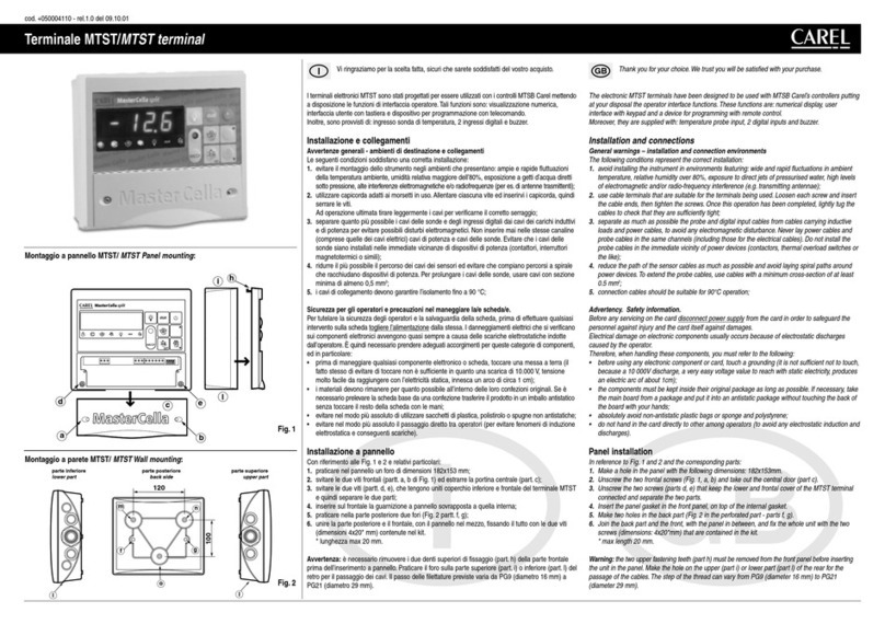 Carel MTST quick start guide