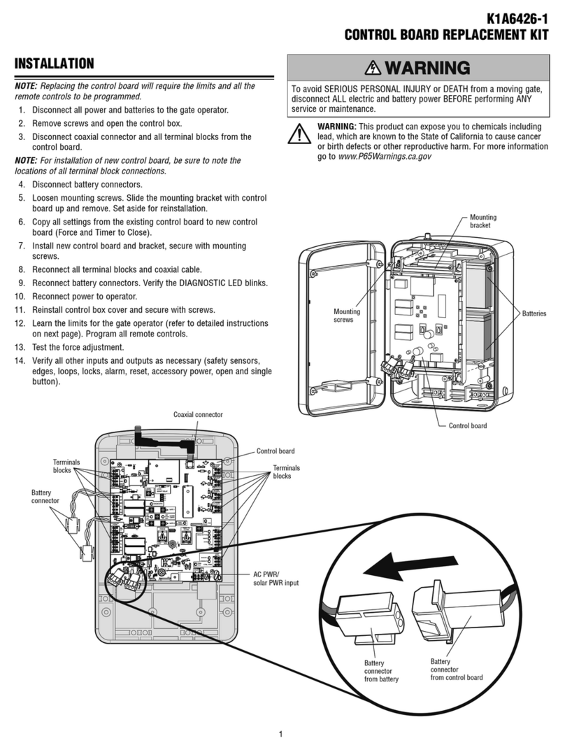 Chamberlain KI A6426-1 User manual