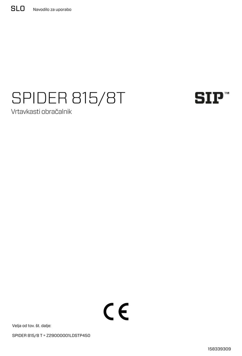 SIP SPIDER 815/8 T User manual SIP SPIDER 815/8 T User manual