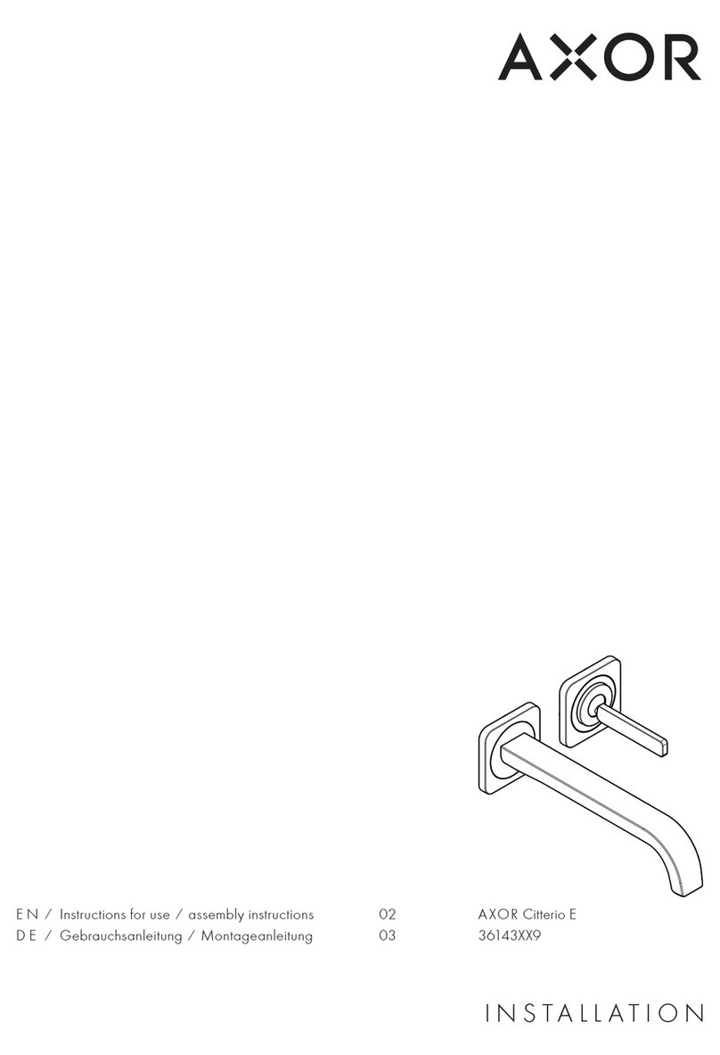 Hans Grohe AXOR Citterio E 36143 9 Series Manual