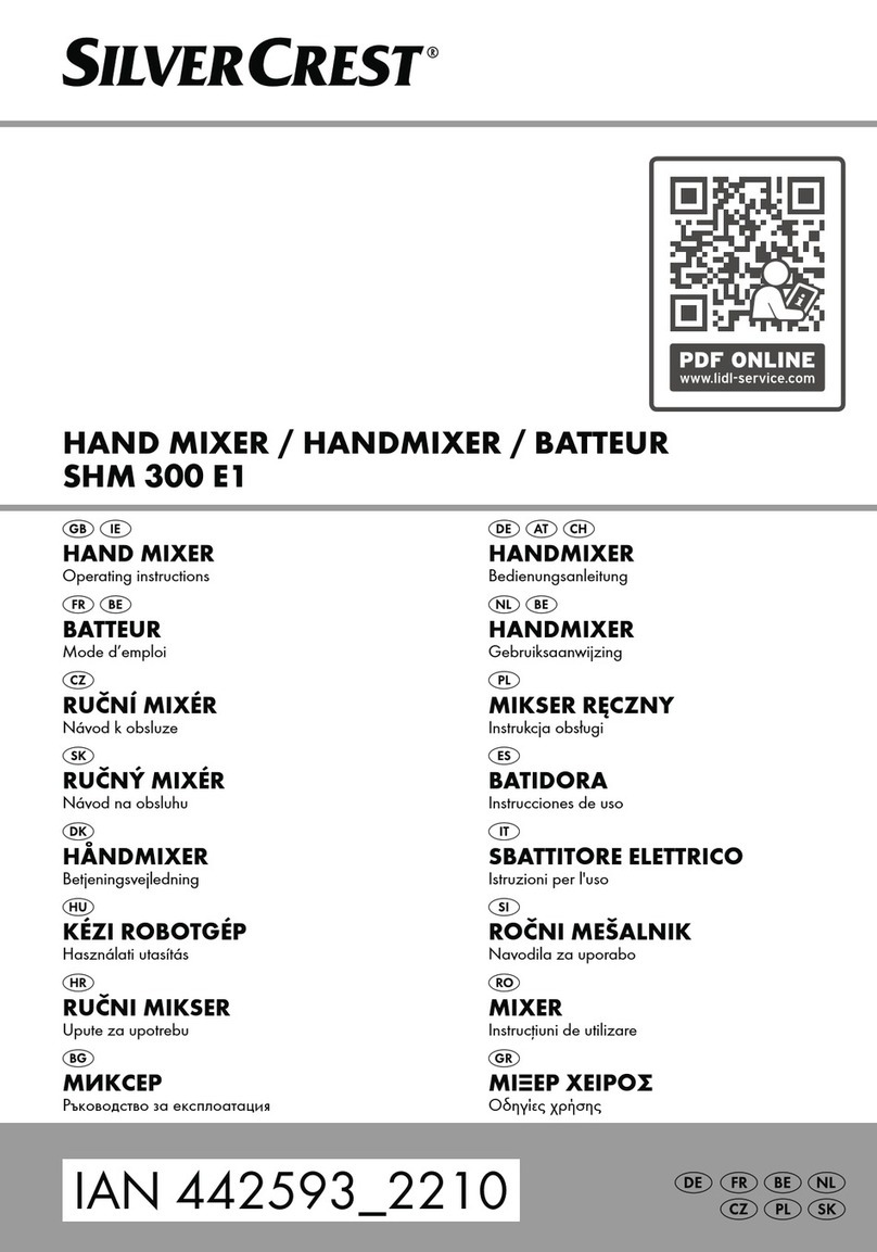 Silvercrest SHM 300 E1 operating instructions