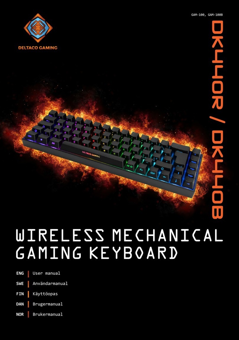 Deltaco Gaming DK440R User manual