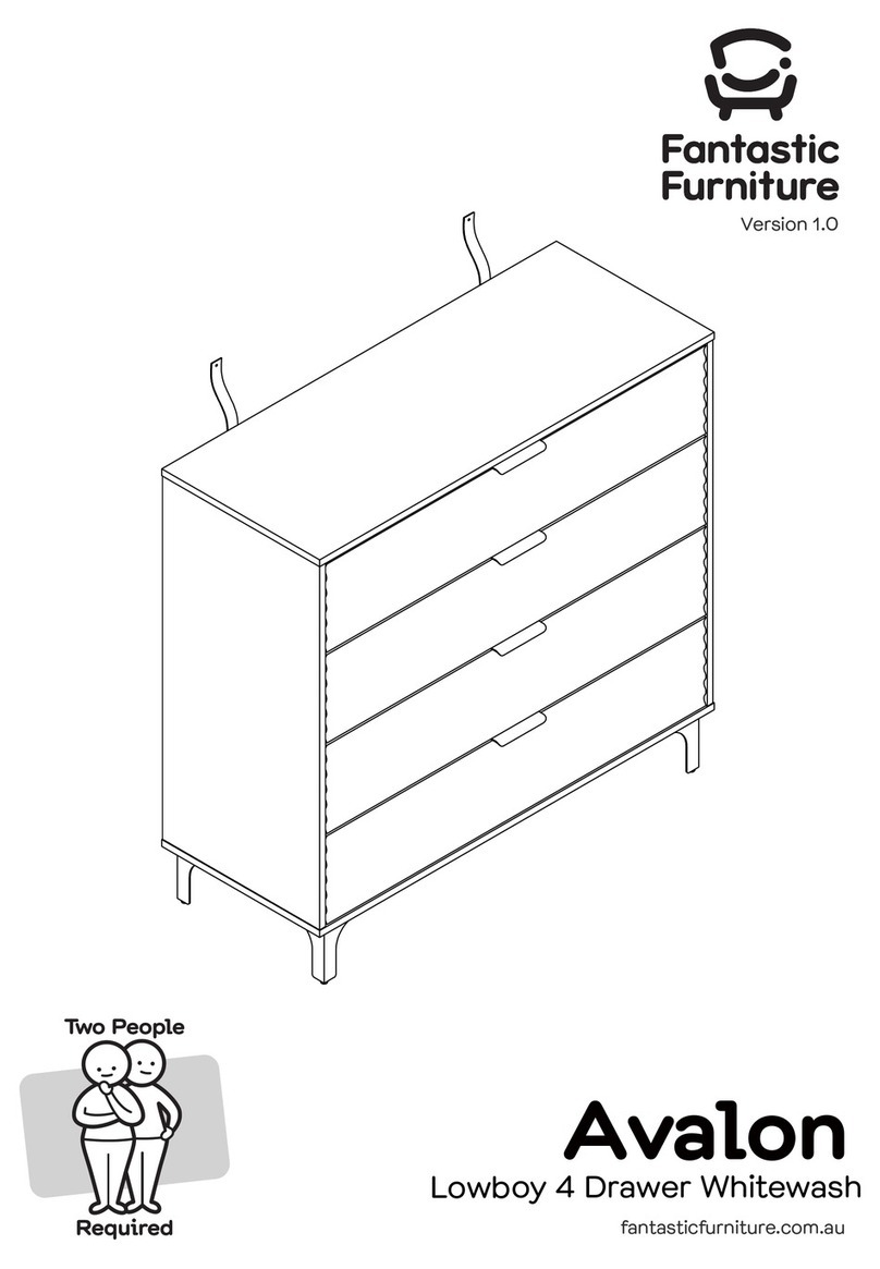 fantastic furniture Avalon Lowboy Assembly instructions fantastic furniture Avalon Lowboy Assembly instructions