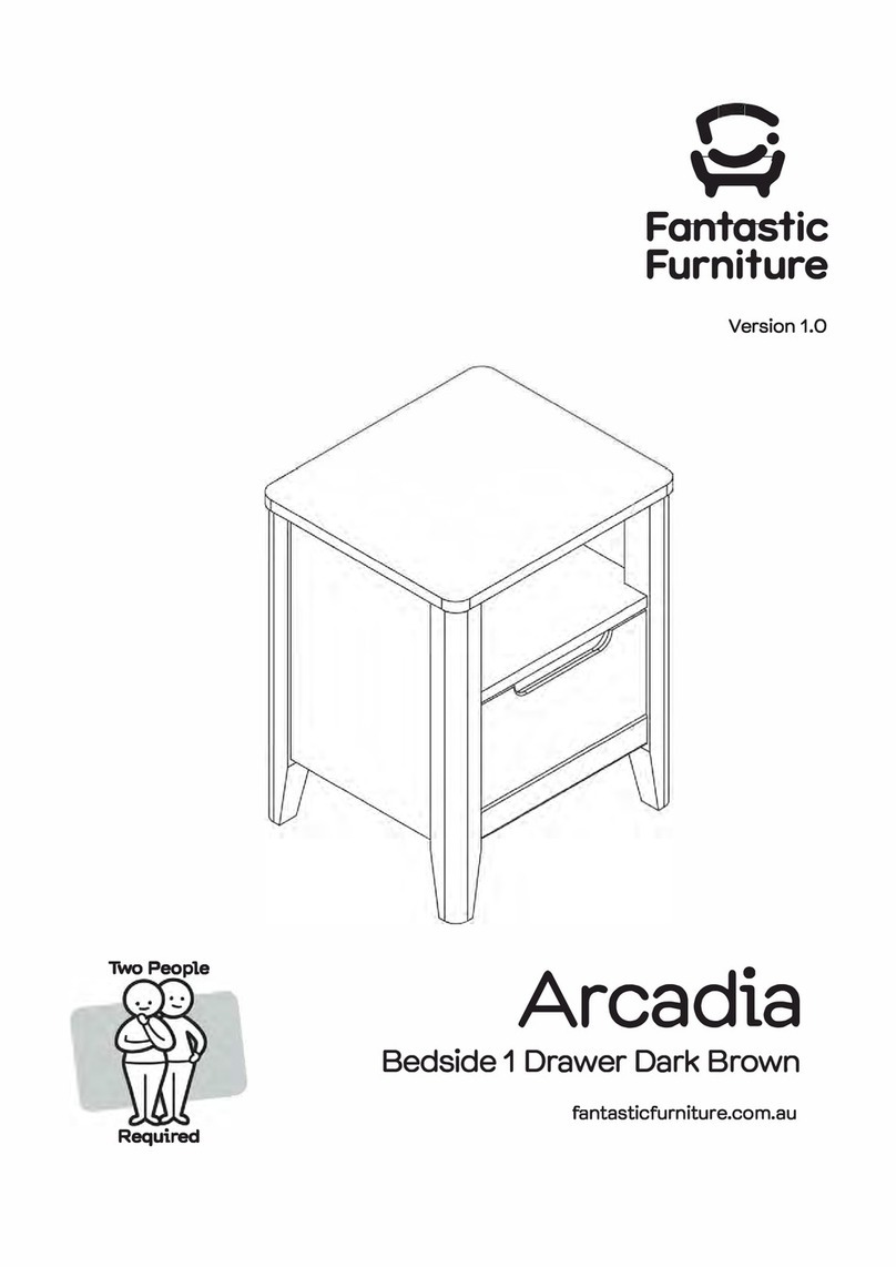 fantastic furniture Arcadia Assembly instructions