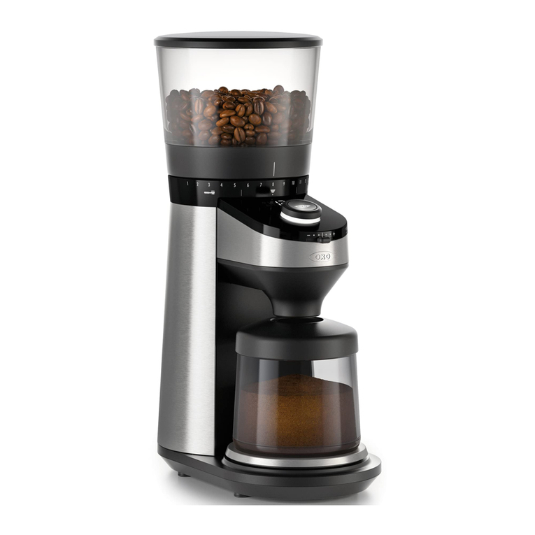 OXO BREW Conical Burr Coffee Grinder with Integrated... User manual
