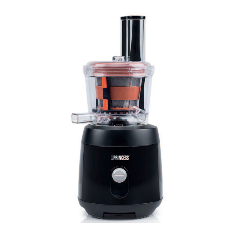 Princess Slow juicer user manual