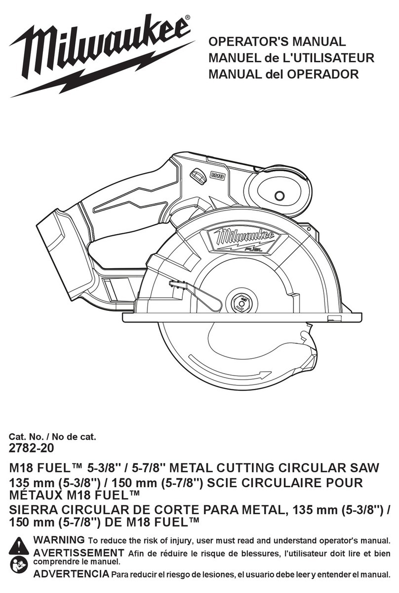 Milwaukee M18 FUEL 2782-20 User manual