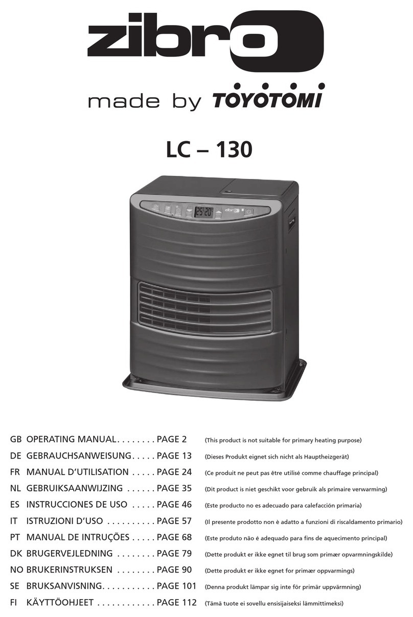 Toyotomi 9078Q21 operating manual