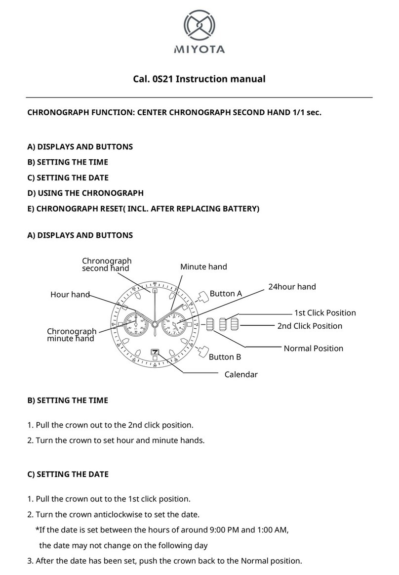 Citizen 0S21 User manual