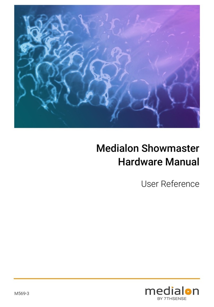 7th Sense Medialon Showmaster Mini User manual