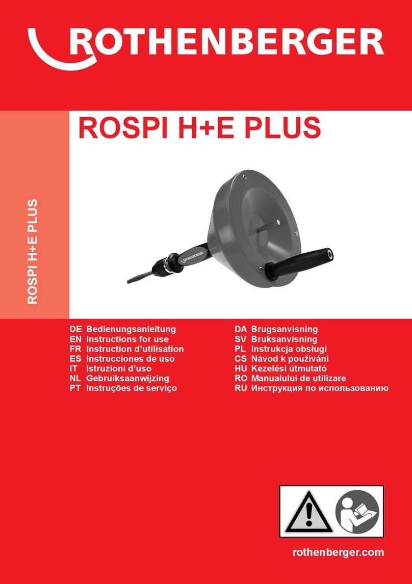 Rothenberger ROSPI 6 H+E Plus Instructions for use Rothenberger ROSPI 6 H+E Plus Instructions for use