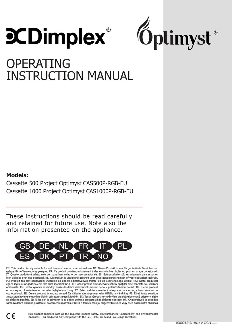 Dimplex Optimyst Cassette 500 Project Operating instructions manual
