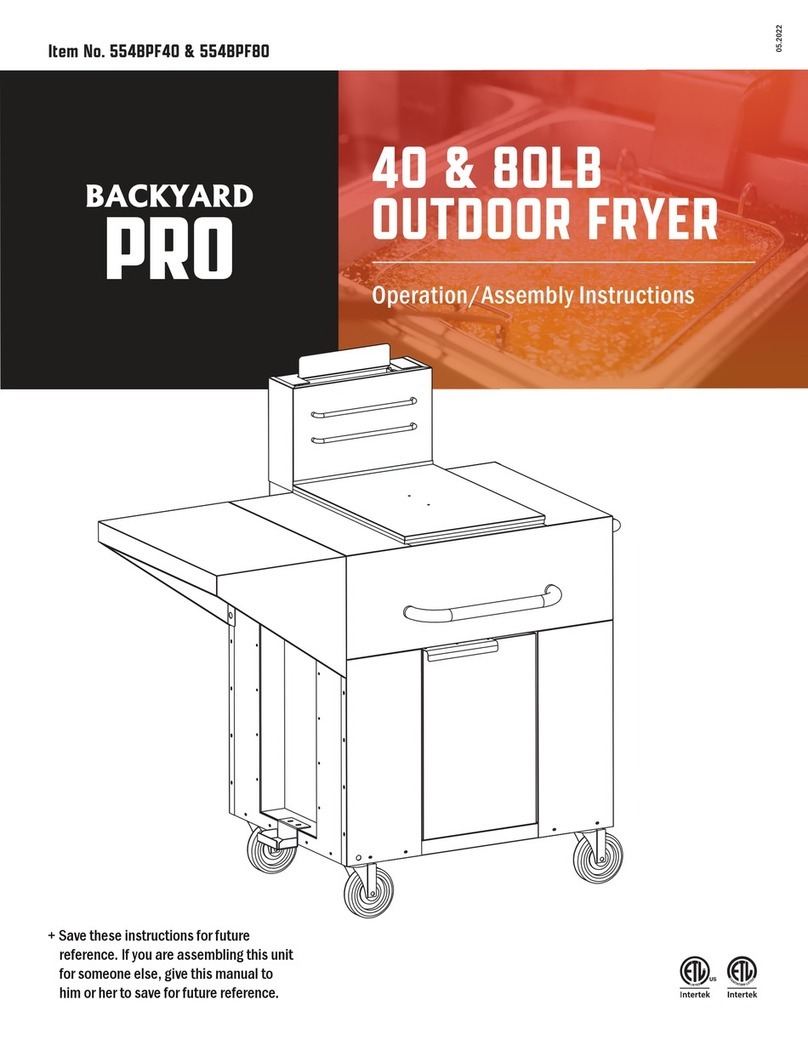 Backyard Pro 554BPF40 Operation – and Assembly Instruction